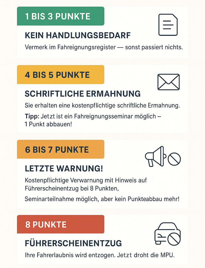 8 Punkte in Flensburg – was tun